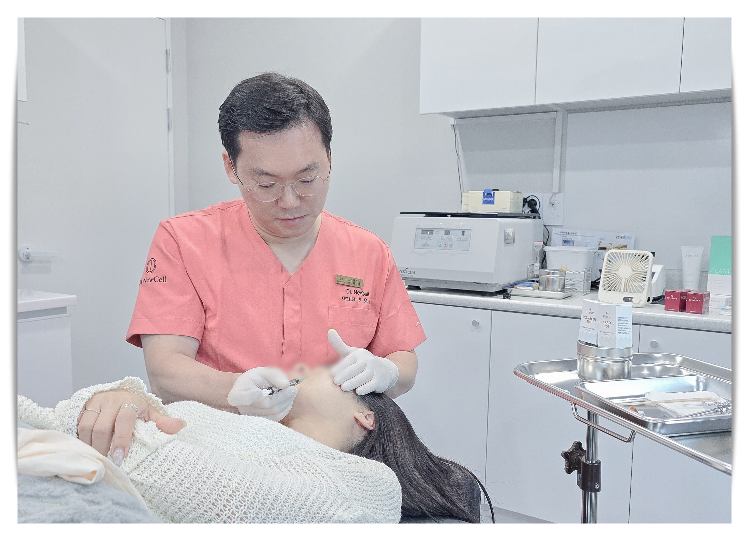 리프팅레이저 강남 리프팅 잘하는곳 닥터뉴셀의원 울트라콜 시술 장면