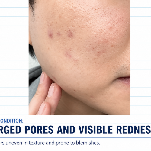 potenza RF microneedling large pores and visible redness
